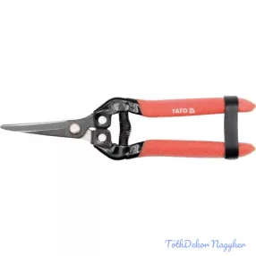   YATO Metszőolló 180 mm (hajlított) gyümölcsszedésre, virágvágásra (YT-8817)