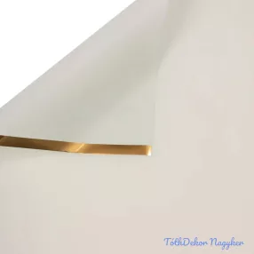   Aranyszegélyes matt fólia ív 57 x 57cm, 20db - Pasztell zöld