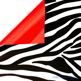 Zebracsíkos fólia ív 58x58cm 20db/cs - Piros